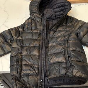 Urban Republic Black Quilted Hooded Puffer Jacket for Kids